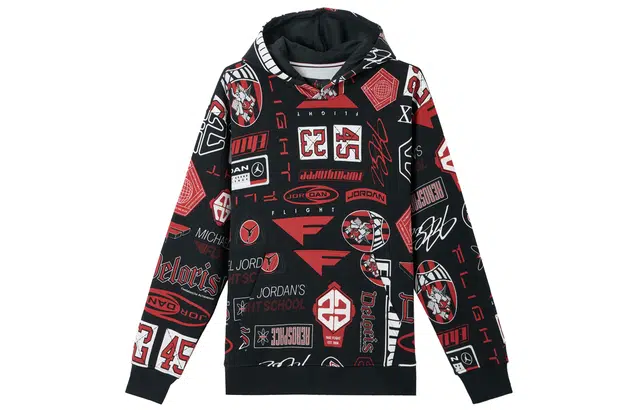 Jordan Essentials Hoodie Black/Varsity Red