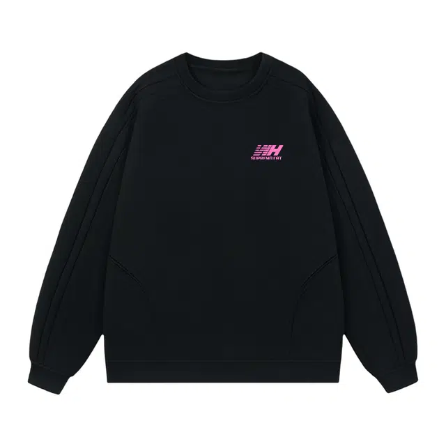 吾皇猫 美式复古学院风简约百搭英文字母印花基础款圆领套头休闲宽松无性别穿搭长袖卫衣 男女同款