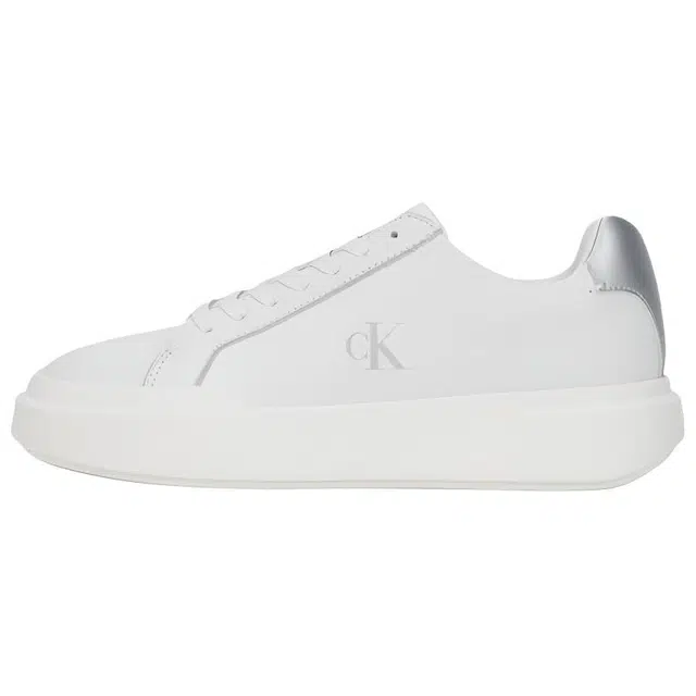 Calvin Klein Jeans Vintage Leather Low Top Sneakers White