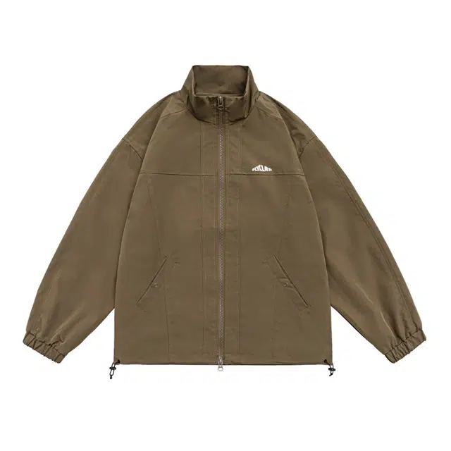 假日伯爵 美式高街潮牌宽松运动户外登山休闲上衣创意印花图案拉链开衫口袋设计感日系复古工装外套夹克 男女同款