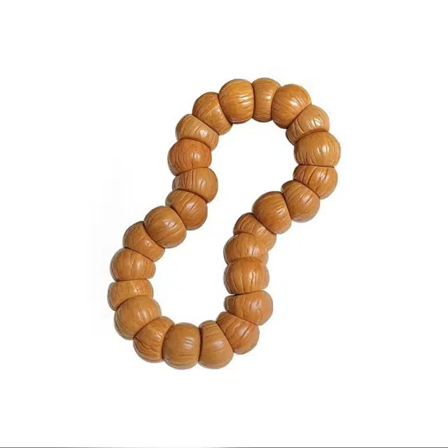 郁馨 简约绕指柔斜切猪大肠精工单圈休闲盘玩禅意民族风 静心解压文玩 #好运 猴头核桃 手串 男女同款情侣款