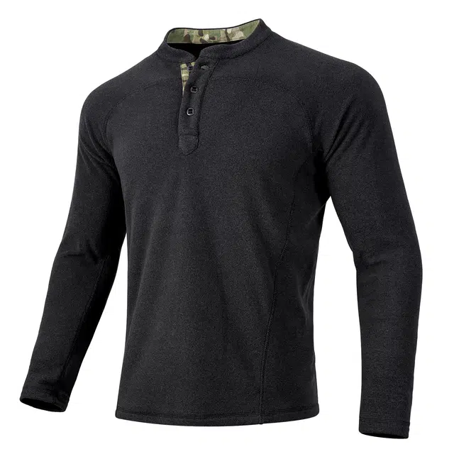 自由兵 简约纯色舒适百搭修身长袖卫衣 男款