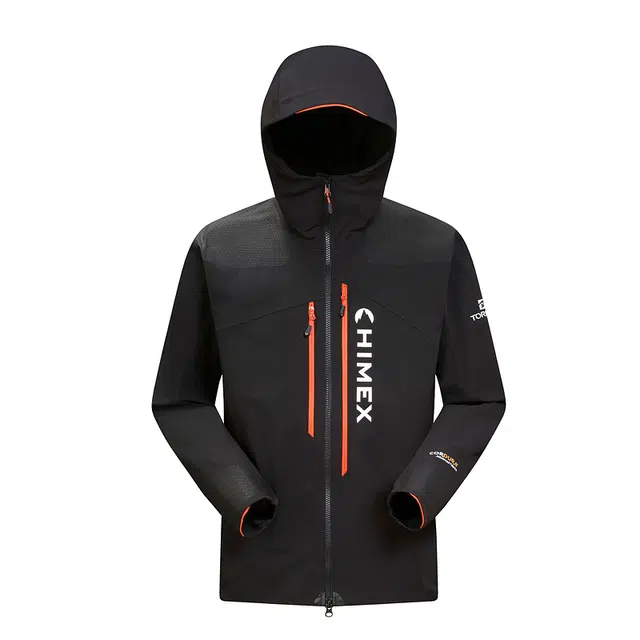 探路者  字母拉链连帽百搭休闲  防水防风冲锋衣 男女同款