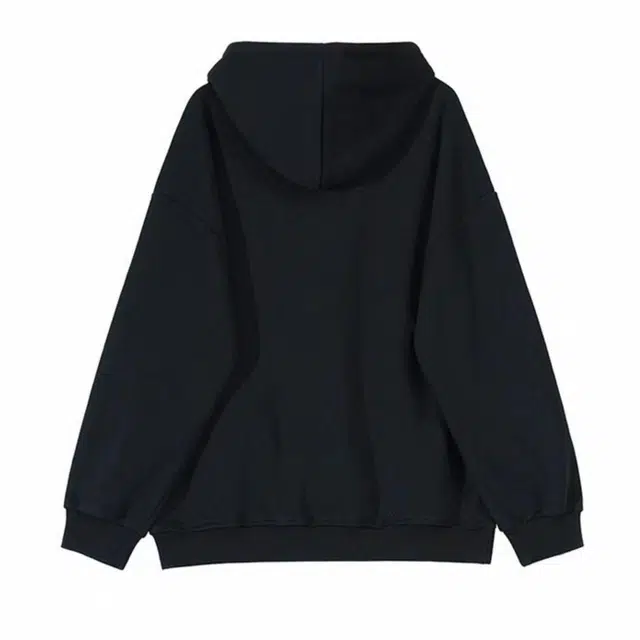 艾梵斯贝 美式复古潮流字母毛巾刺绣简约设计款日常通勤百搭宽松休闲时尚高街风韩系学院风少年感连帽卫衣 男款