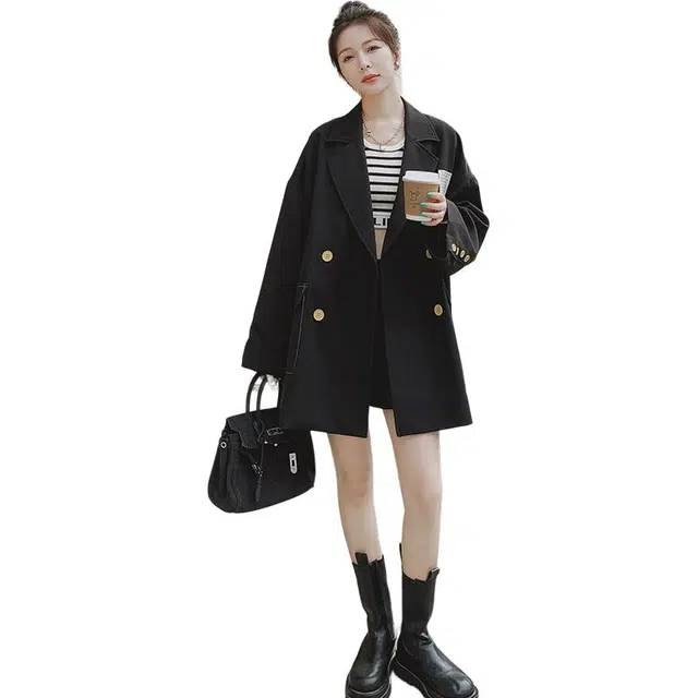 稻草人 学院风高级设计感炸街独特好看上衣西装 女款