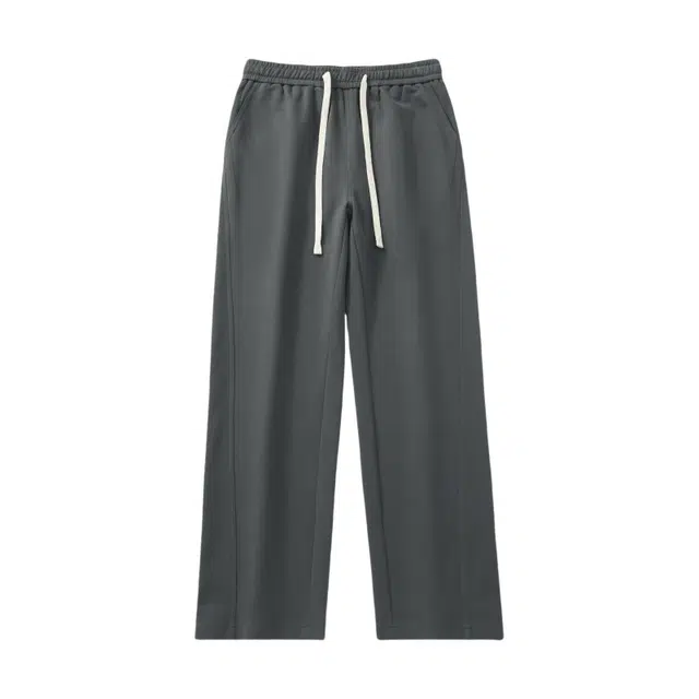 假日伯爵 中式极简纯色基础设计感宽松直筒百搭日常通勤风棉弹舒适亲肤柔软男士长裤休闲裤 男款