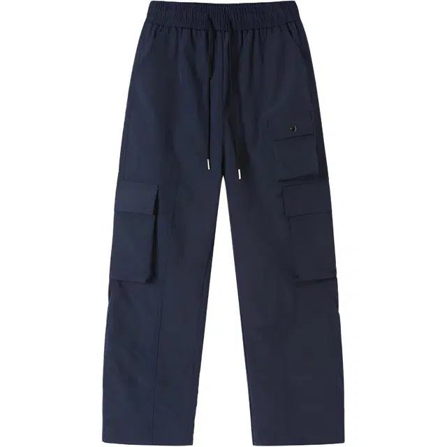 左岸 日系中性风速干山系户外通勤百搭设计多口袋宽松直筒学生基础款休闲长裤潮流个性时尚高街潮牌工装裤 男女同款