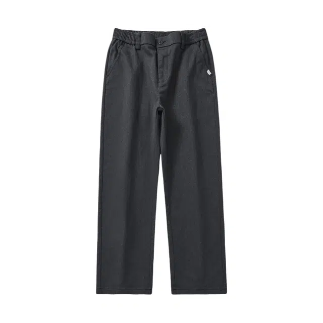 假日伯爵 美式复古高级感纯色简约秋季款棉弹舒适柔软亲肤透气宽松直筒垂感运动显高显瘦长裤男士休闲裤 男款