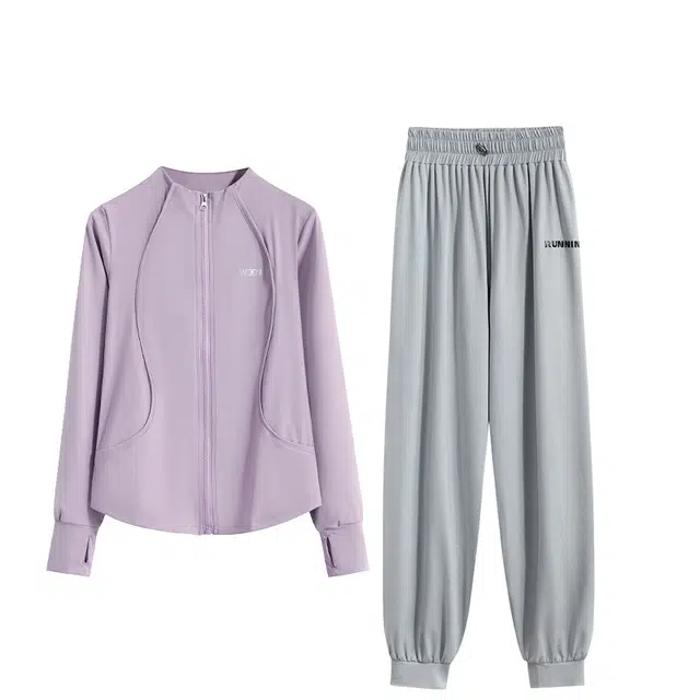 百思绒  户外比赛服显瘦百搭宽松高颜值乒乓训练服舒适透气  健身套装  女款