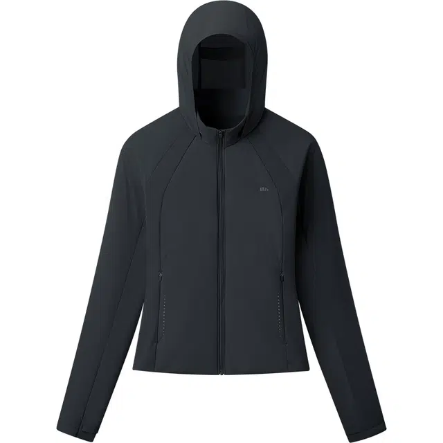 蕉下 弹力连帽保暖运动气绒外套简约通勤轻薄户外休闲防风防寒透气舒适棉服 女款