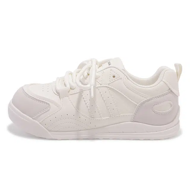 小众百搭设计感学院风休闲配裙小白鞋 减震耐磨 低帮 板鞋 女款 米白色