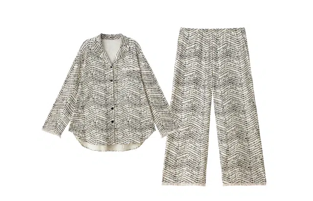 俏薇妮 【云柔织】春秋带胸垫一体长袖长裤可外穿家居服睡衣套装 女款