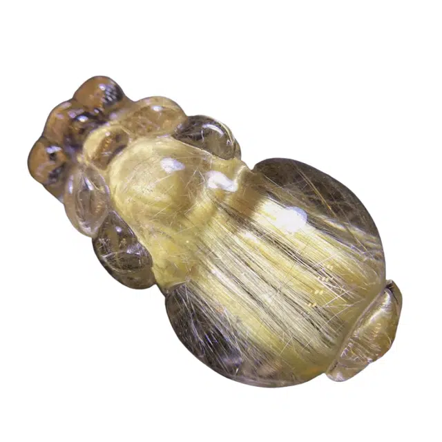 灵运宝 【师傅已加能量】转运招财貔貅项链巴西金发晶板钛猫眼原矿顺发水晶晶体干净磁场强#好运天然 钛晶 吊坠 男女同款情侣款