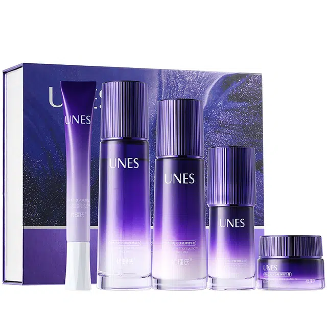 优理氏 玻色因时光肽赋弹精华水乳霜眼霜护肤套盒 保湿提亮淡纹 护肤品套装女