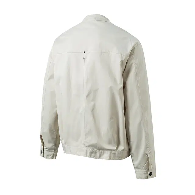 艾梵斯贝 美式复古潮流拼接拉链简约设计款无性别日常通勤百搭高街风宽松休闲时尚高级感个性街头潮酷短款夹克 男女同款