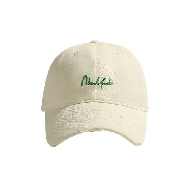 稻草人 韩版百搭简约刺绣字母棒球帽 大头围显脸小时尚潮流 棉 鸭舌帽 男女同款情侣款