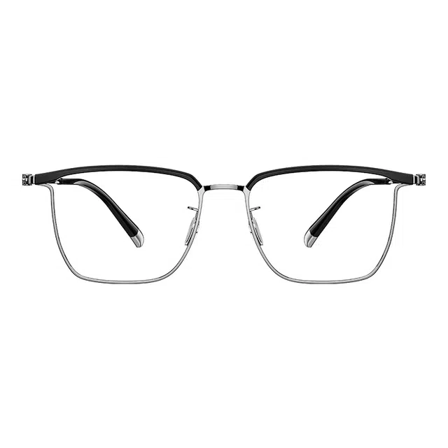 HELEN KELLER Titanium Semi-Rimless Eyeglasses