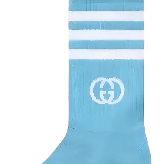 Gucci x adidas Striped Logo Socks Blue