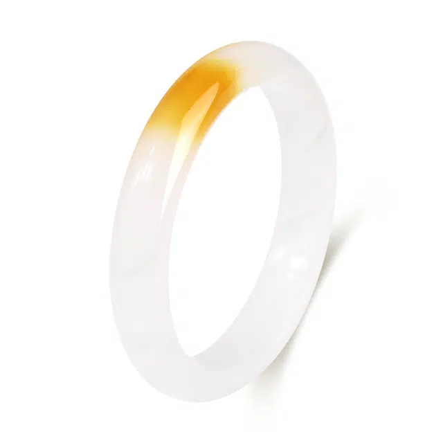 老凤祥 远山黛一口糖贵妃细镯 新中式国潮风 糖心渐变遇见远山黛 古典雅韵小众 轻奢高级感通勤百搭 吉祥#好运 天山翠 手镯 女款