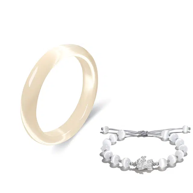 琉堇 新中式轻奢锦绣时光醉花吟叮当镯招财貔貅可调节手绳 国潮汉服旗袍女友首饰 显白水润古色古风贵妃镯#好运 琉璃 手镯 女款