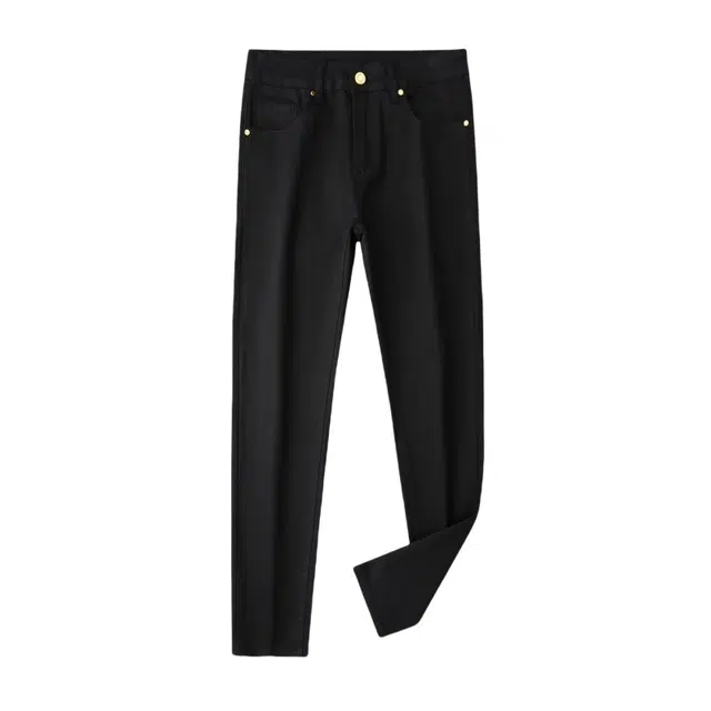 假日伯爵 美式高街水洗纯色基础款百搭潮流棉弹舒适亲肤柔软显高显瘦高级感设计直筒休闲微喇男士长裤牛仔裤 男款