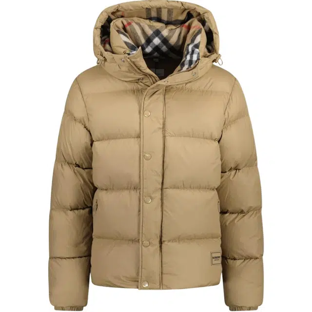 Burberry Quilted Down Jacket Beige