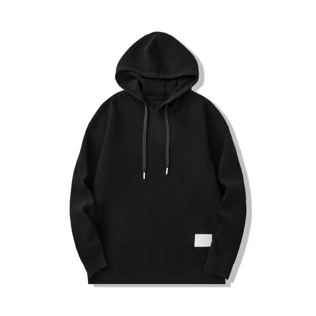 希越 美式慵懒风连帽宽松休闲毛线衣外套针织衫 男款