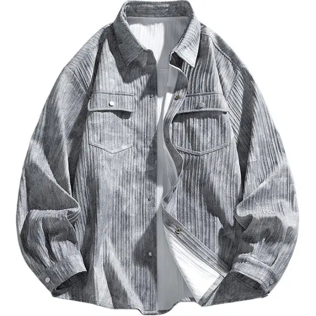 太子龍 大码复古外套春秋新胖子时尚简约百搭夹克 男款