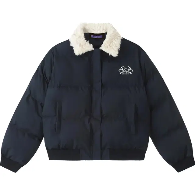 海獭 美式复古潮牌字母刺绣仿羊羔毛领拼接撞色设计感加厚外套棉服 女款