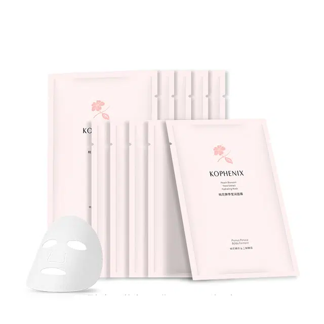 孔凤春 桃花酵萃莹润面膜补水二裂酵母滋润肌肤熬夜贴片面膜 保湿舒缓 多种肤质