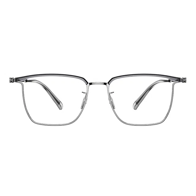 HELEN KELLER Titanium Semi-Rimless Eyeglasses