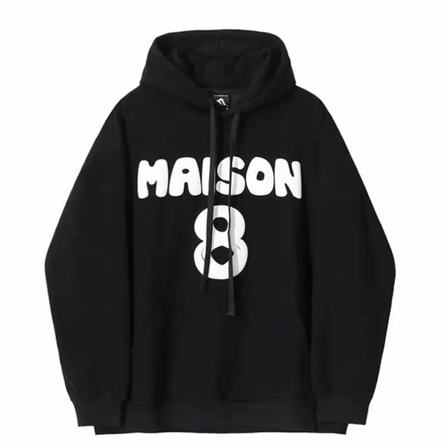 艾梵斯贝 美式复古潮潮流字母数字立体发泡印花简约设计款纯棉日常通勤百搭高街风潮酷宽松舒适休闲时尚韩系连帽套头卫衣 男款