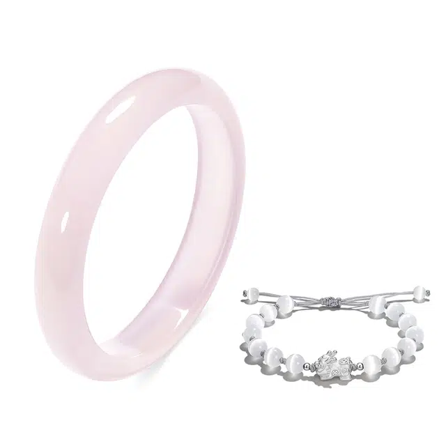 【招财吞金兽】 琉堇 财源滚滚貔貅招财 新中式轻奢小众古风叠戴素圈叮当镯 平安吉祥招财百搭甜美贵妃镯#好运 琉璃 手镯 女款