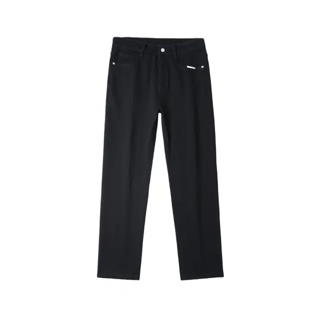 假日伯爵 美式高街水洗做旧纯色基础款百搭潮流舒适显高窄版高级感设计合身休闲微喇男士长裤牛仔裤 男款