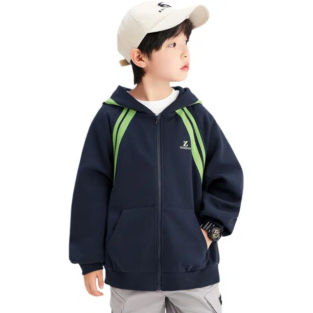 左西夹克 布丁系列 舒适柔软拉链长袖 中小童