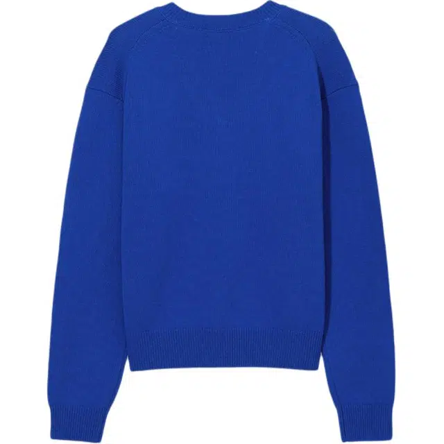 Dunst UNISEX CASHMERE V-NECK SWEATER BLUE V