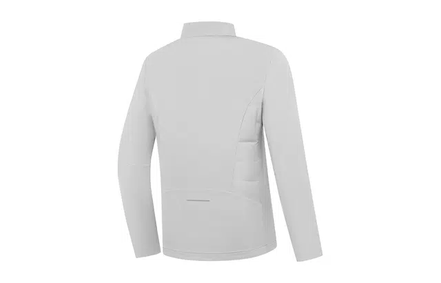 乔丹 飞影 防泼水科技  轻盈保暖口袋拉链 修身立领百搭休闲 运动健身跑步羽绒服 男款 浅苔灰