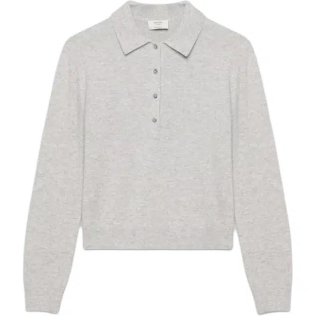 ARITZIA FW25 Bare Cashmere Polo Longsleeve