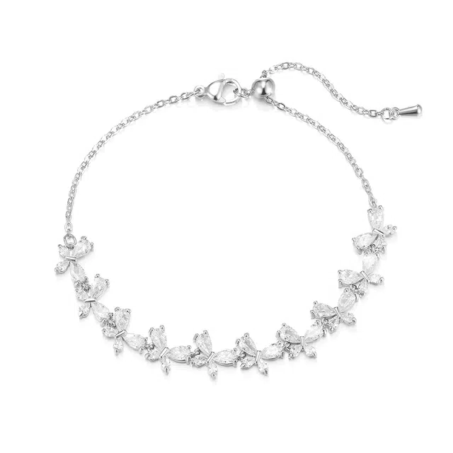 珂里 闪耀轻奢蝴蝶仙境简约高级感森系甜美爆闪蝴蝶在逃公主时尚百搭#好运 琉璃 手链 女款