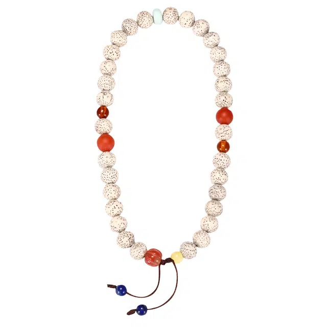 宣华意 【收藏级】新中式时尚轻奢高端 原创高密顺白海南籽 手持文玩佛珠#好运 星月菩提 手串 男女同款情侣款