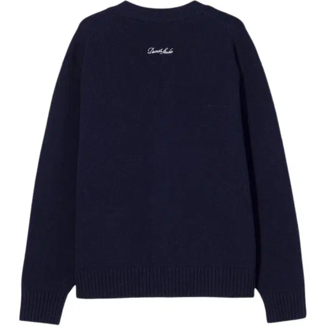 Dunst UNISEX BOYFRIEND KNIT CARDIGAN FRENCH NAVY