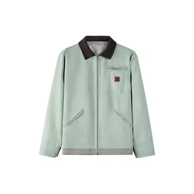 敲模女孩 工装风复古翻领宽松舒适夹克 女款