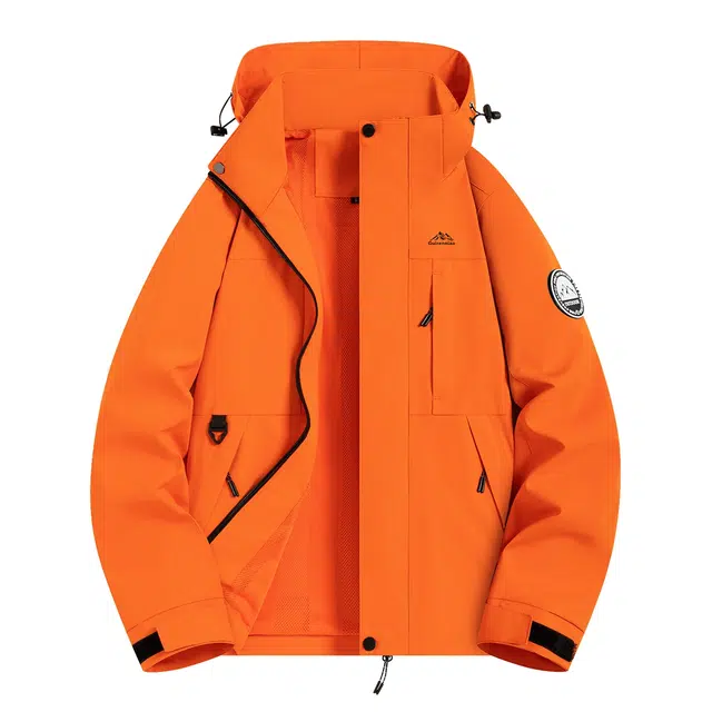 贵人鸟 山系户外基础款宽松防泼水爬山运动休闲可拆式帽简约百搭夹克外套 男款