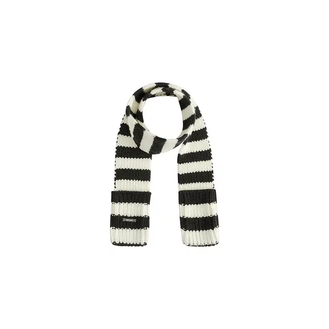 美洋 条纹 绵羊毛 绒线围巾 男女同款情侣款