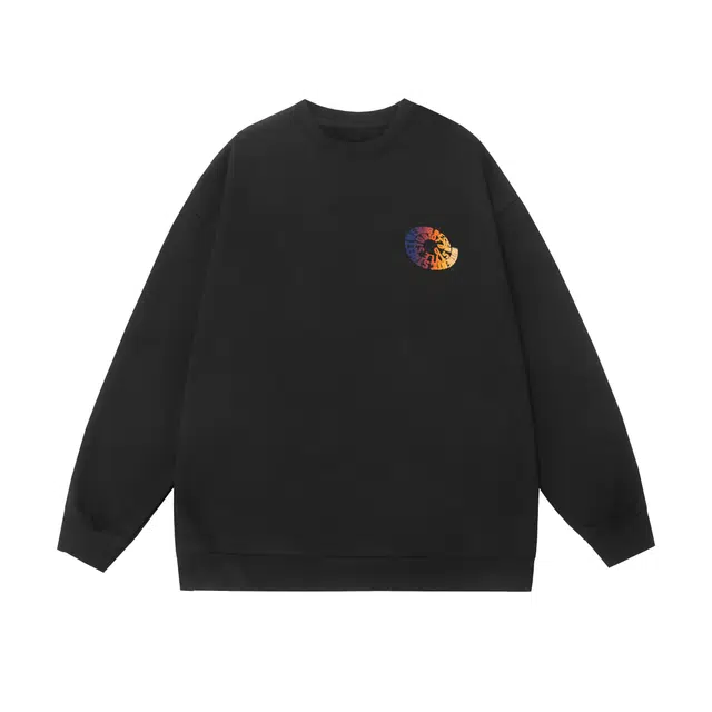 棉基因 早秋高街时尚潮牌简约潮男青少年复古男装减龄感通勤高级感韩系穿搭女士基础款无帽打底衫慵懒风女国潮职场学院圆领卫衣 男女同款