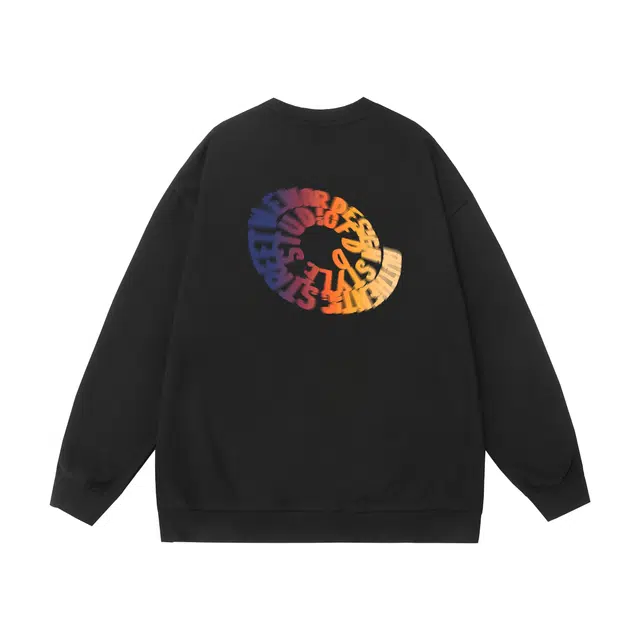 棉基因 早秋高街时尚潮牌简约潮男青少年复古男装减龄感通勤高级感韩系穿搭女士基础款无帽打底衫慵懒风女国潮职场学院圆领卫衣 男女同款