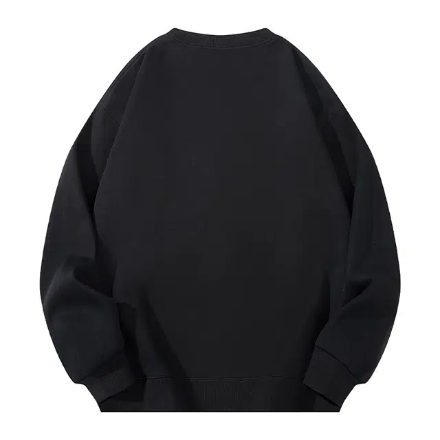 周同学 周杰伦 美式高街复古字母宽松纯色简约通勤运动休闲套头舒适亲肤落肩圆领卫衣 男女同款