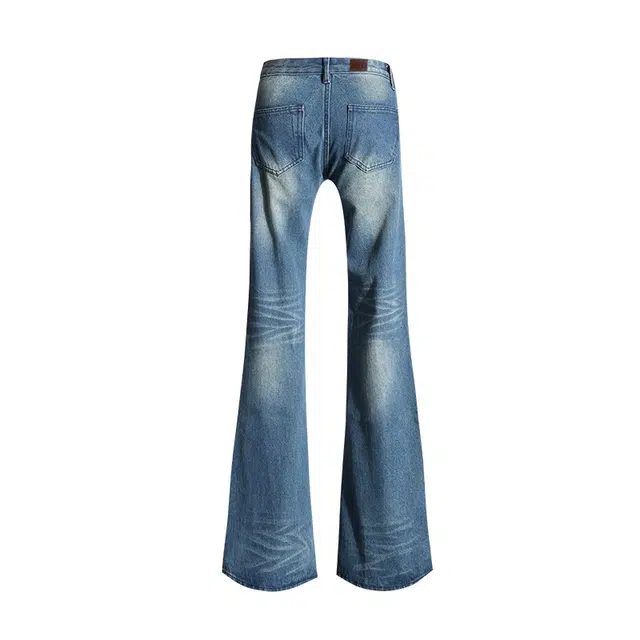 玫丝朵 美式复古简约舒适牛仔裤 女款