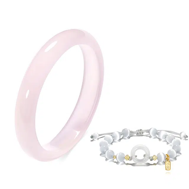 【精选特级】 京华录 新中式叮当镯 国潮古风清冷感小众简约 精准桃花 财源滚滚贵妃镯 莫比乌斯无尽的爱#好运 玻璃猫眼 手镯 女款