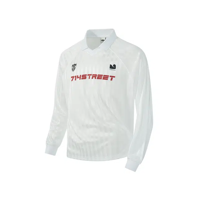 714STREET Vintage Pearl Stripe Polo Tee